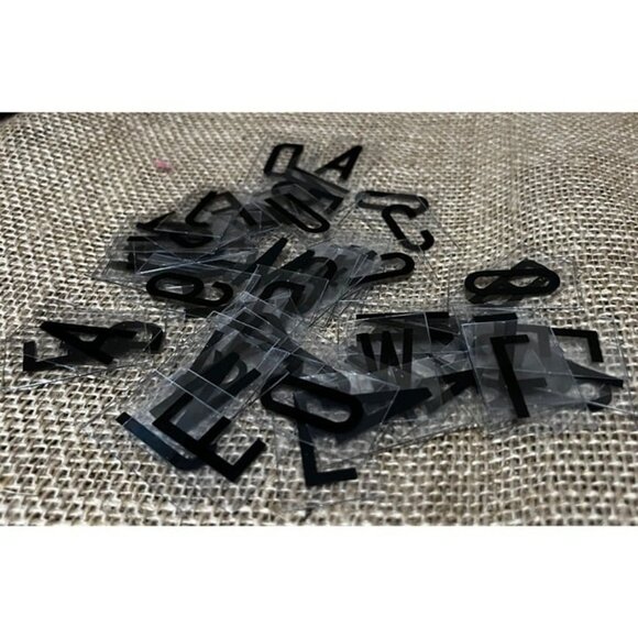 Mini Lighted Sign Letters Set of 62 Tiles 2” x 1.5” - Picture 2 of 2